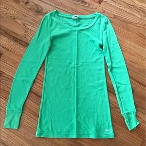 Victoria’s Secret PINK Green Long Sleeve Shirt